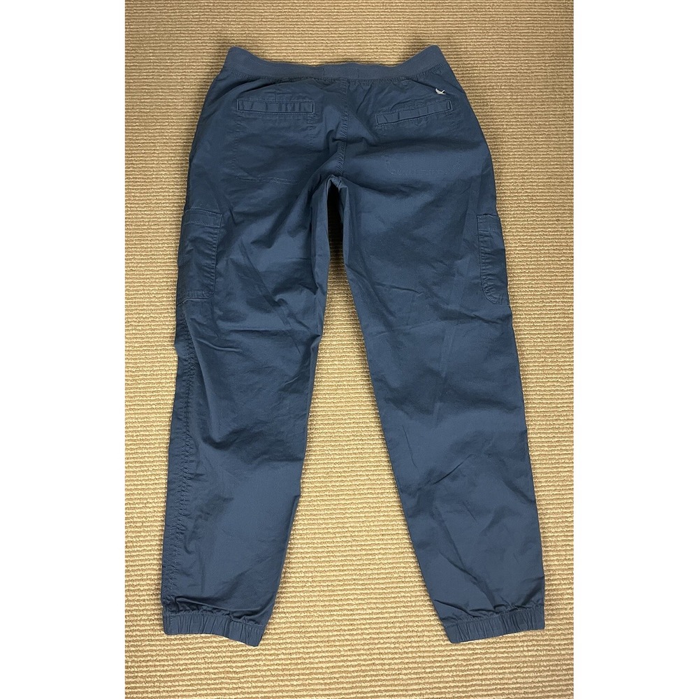 Eddie Bauer Pants Women 8 Navy Blue Cargo Pockets Cotton Blend Hiking Outdoor - Picture 7 of 12